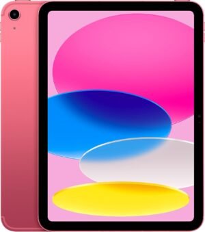 Apple iPad (10th Generation): with A14 Bionic chip, 10.9-inch Liquid Retina Display, 64GB, Wi-Fi 6, 12MP front/12MP Back Camera, Touch ID, All-Day Battery Life