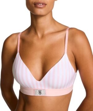 7137sEgPWkL._AC_SL1500 VICTORIA SECRET The T-shirt Lightly Lined Wireless Cotton Bra