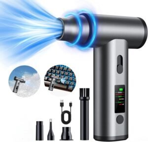 110000RPM Powerful Mini Cordless Turbo Jet Blower for Car Drying Small Car Cleaning Blower Portable Air Gun to Cars Air Duster