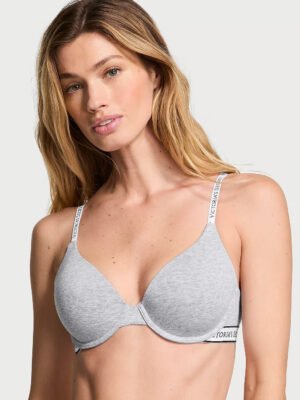 gris_1 Victoria's Secret The T-Shirt Push-Up Perfect Shape Smooth Bra(32A-38DDD)